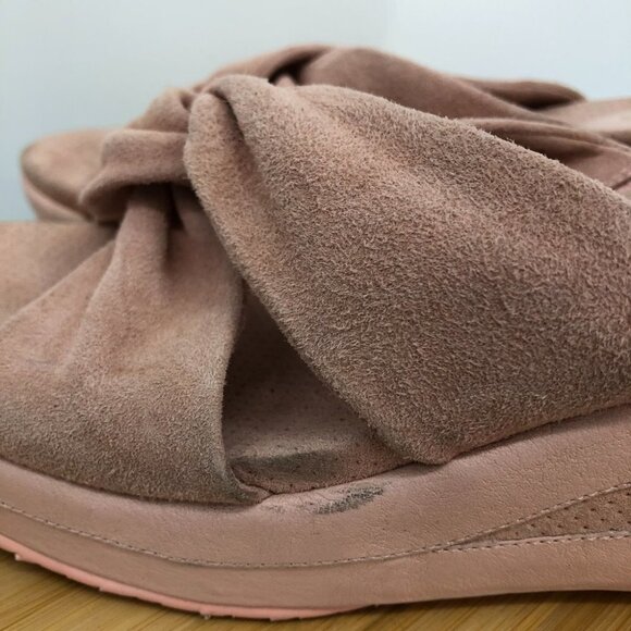 Donald J Pliner Sportique Daisy Shrimp twist  top slide wedge sandals 7.5 - Picture 14 of 16